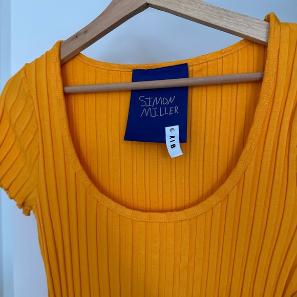 Simon Miller Scoop Neck Mini Ribbed Dress - Picture 4 of 6